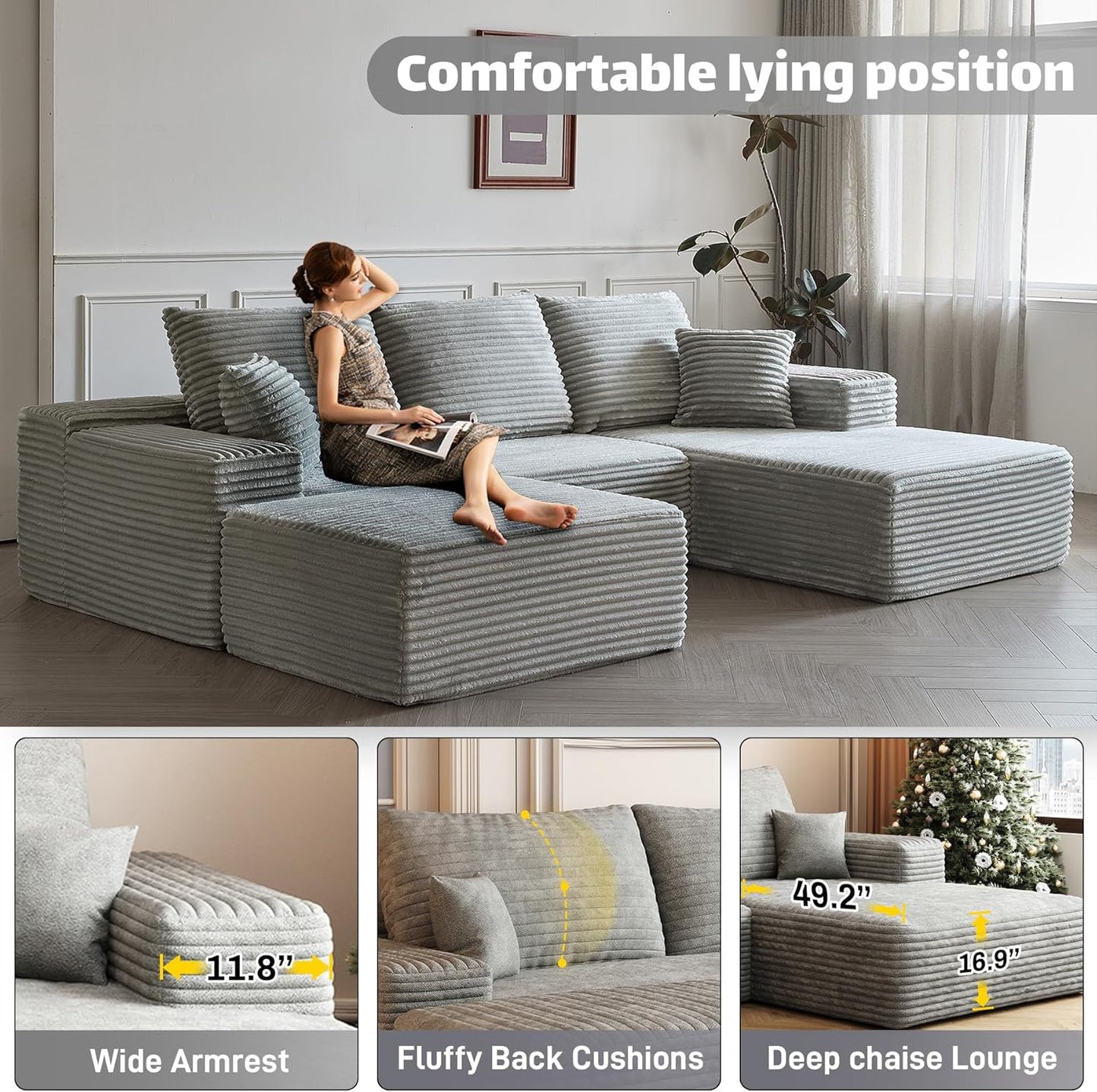 Modular Sectional Sofa Cloud Couch