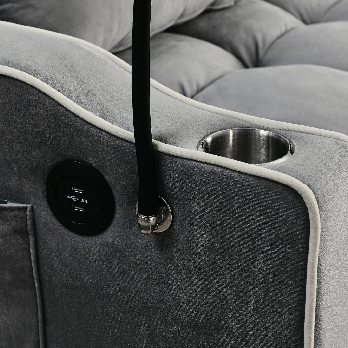 55.51 Inch Versatile Foldable Sofa Bed In 3 Lengths, Modern Sofa Sofa Sofa Velvet Pull-out Bed, Adju