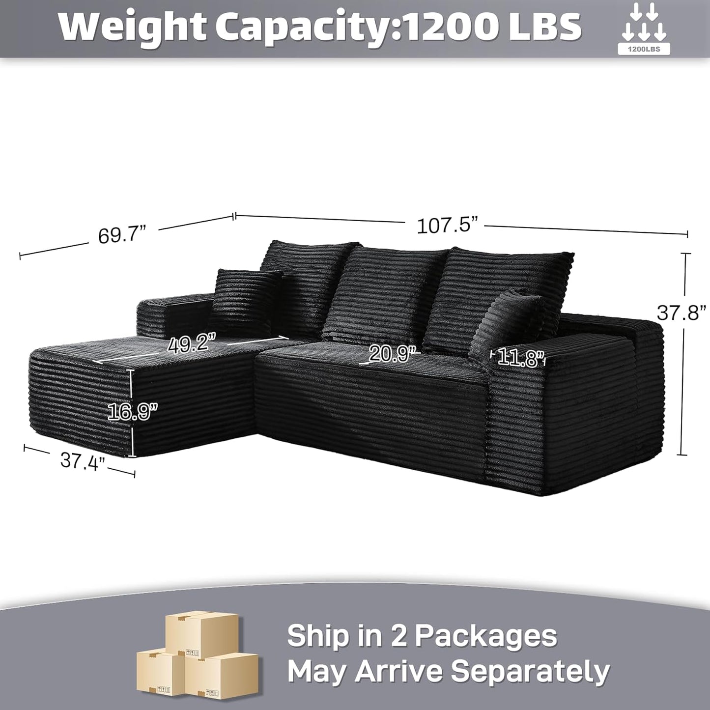 Modular Sectional Sofa Cloud Couch