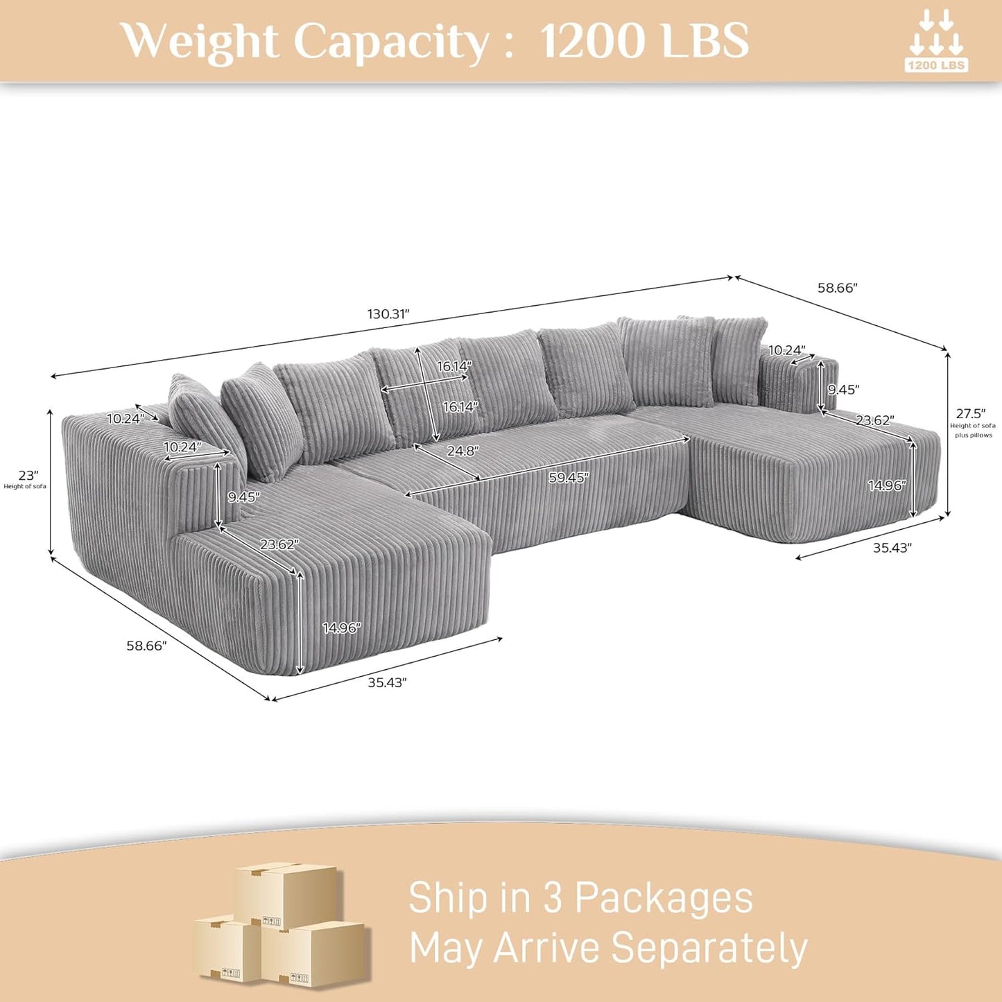 Cloud Modular Sectional Couch