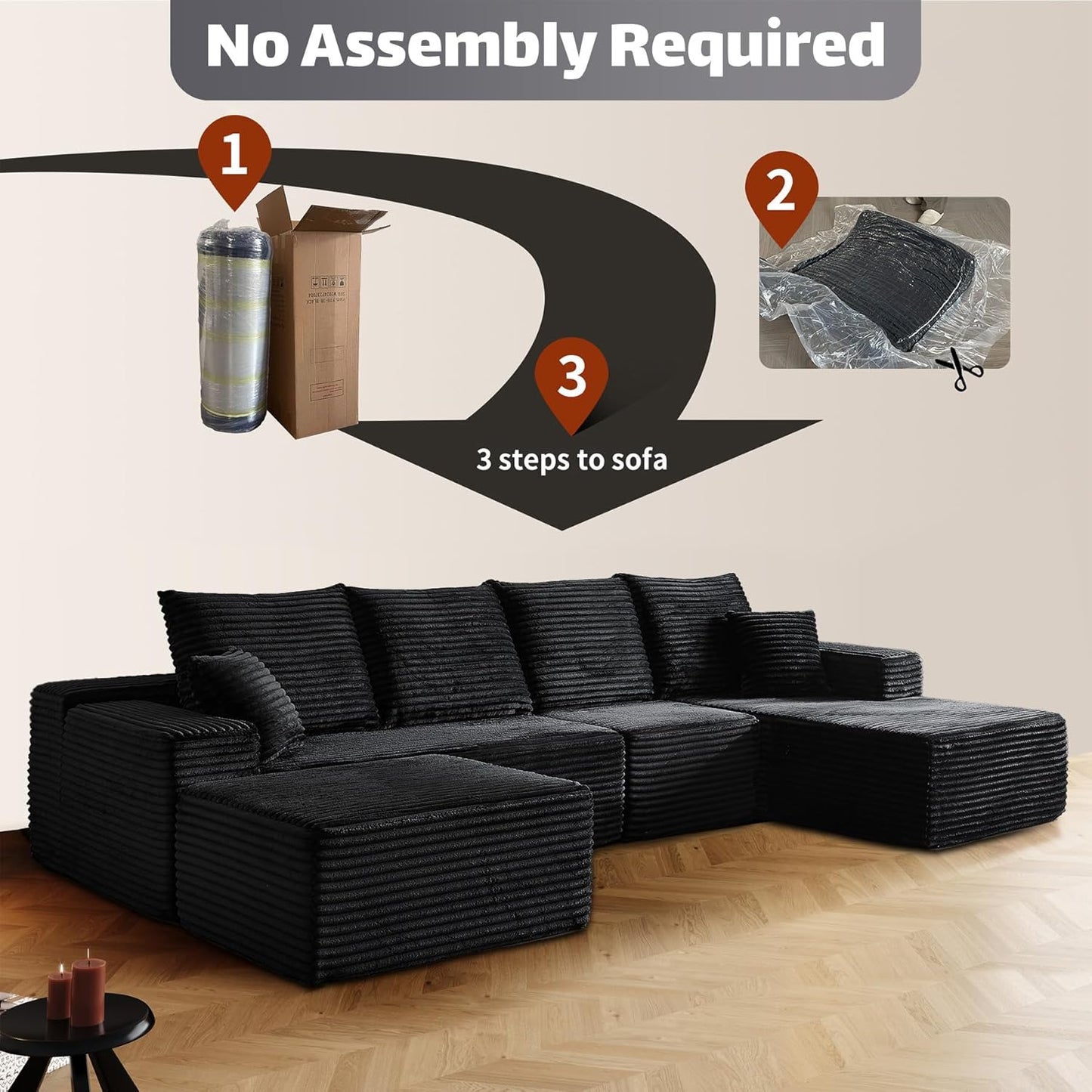 Modular Sectional Sofa Cloud Couch