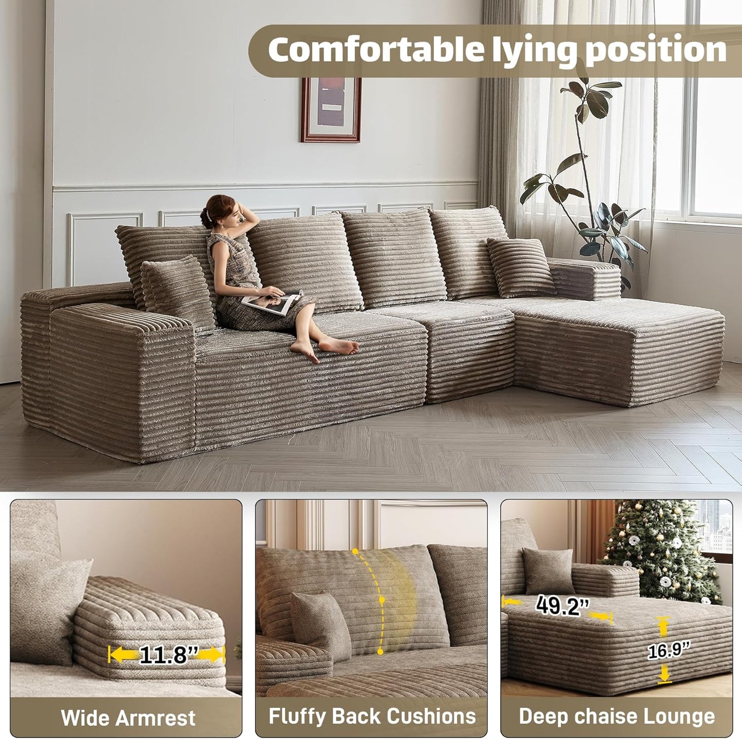Modular Sectional Sofa Cloud Couch