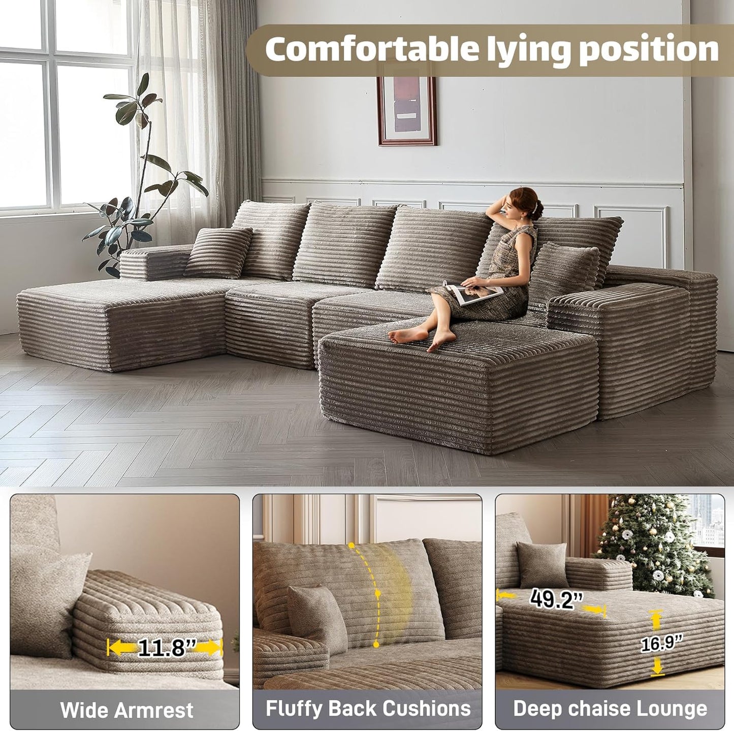 Modular Sectional Sofa Cloud Couch