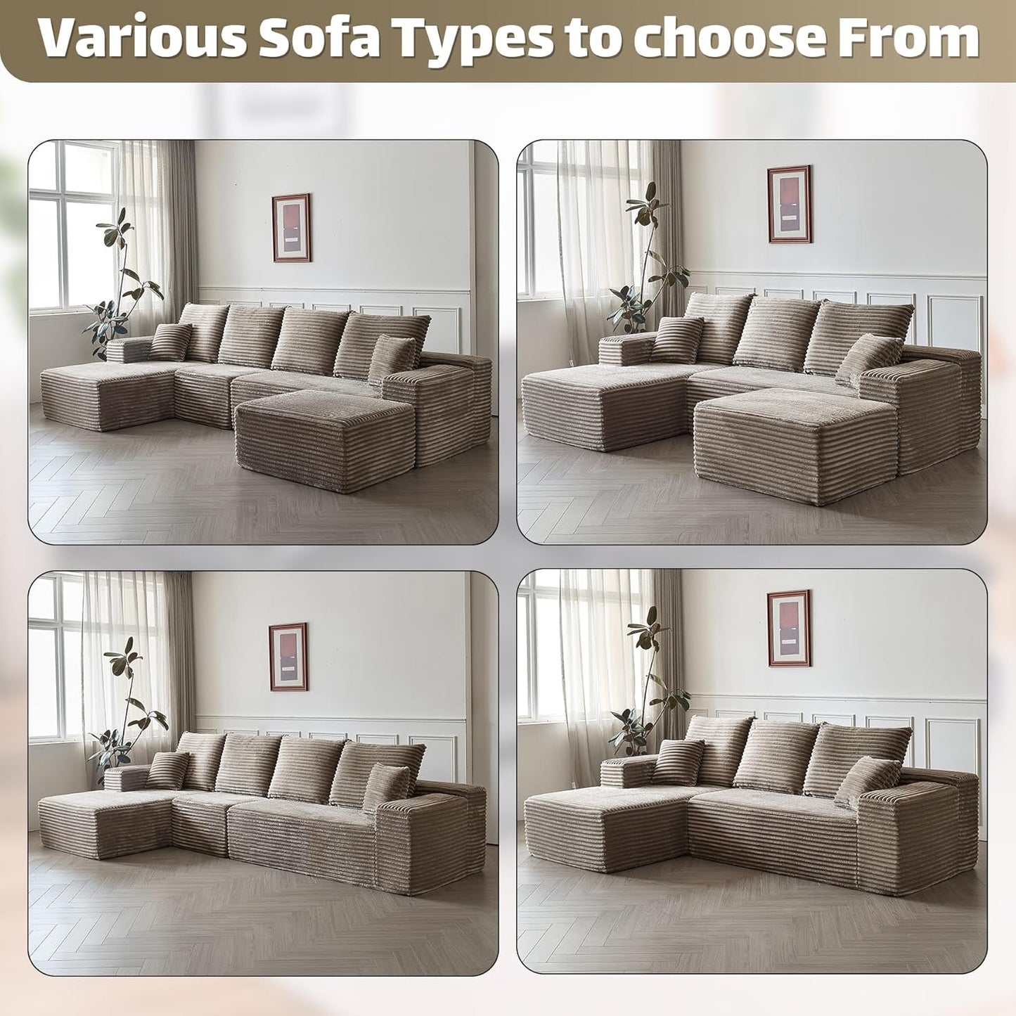 Modular Sectional Sofa Cloud Couch
