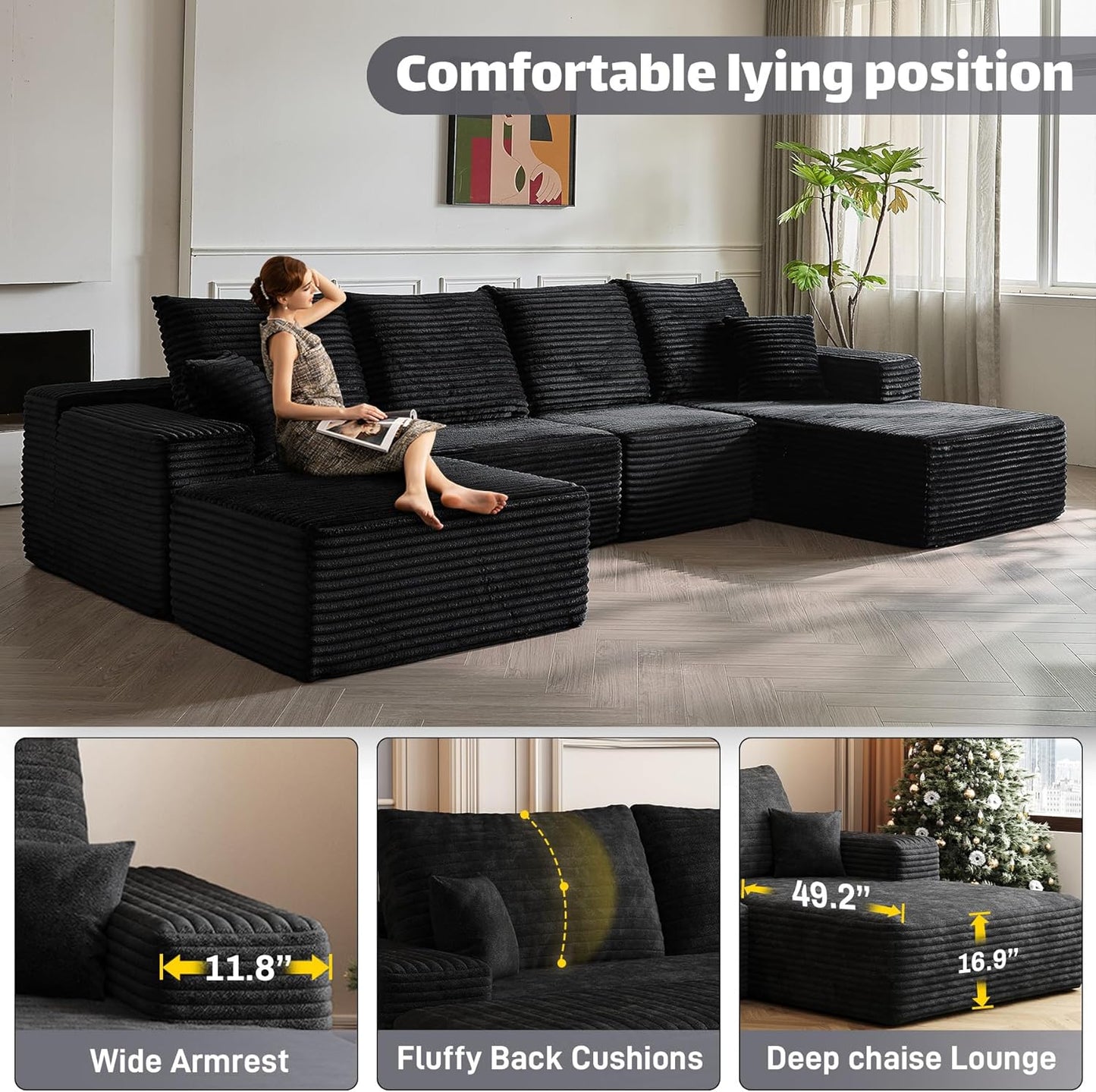 Modular Sectional Sofa Cloud Couch